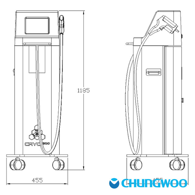 청우메디칼 국산 의료용저온기 CWM-300 신장분사치료 초저온 크라이오테라피