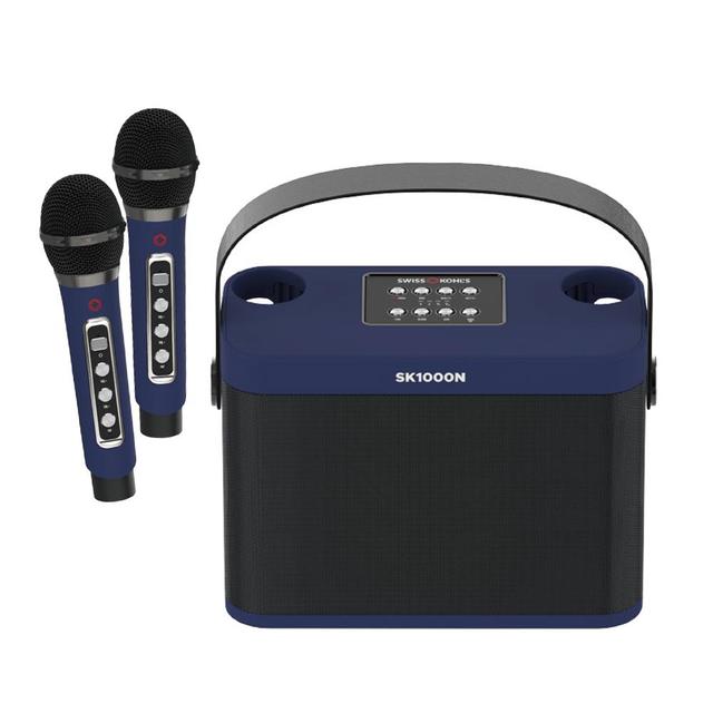 블루투스 듀얼 노래방 무선 마이크 SK1000N + 미러볼