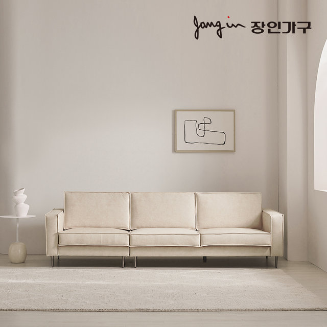 [비밀특가] 데이먼스 4인용 기능성 아쿠아텍스 이지클린 패브릭소파 (스툴 미포함)