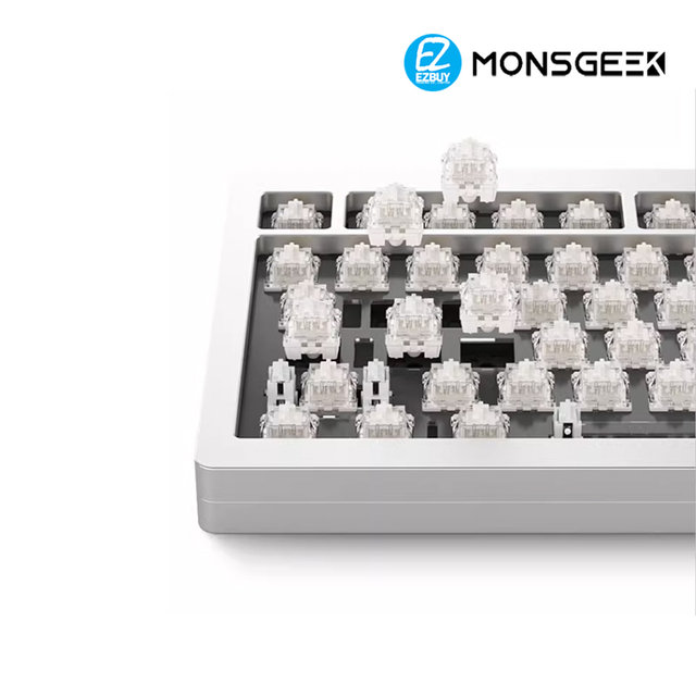 [해외직구] MONSGEEK M1 몬스긱 유선 기계식 키보드 다이얼 노브 커스텀 하우징 DIY 키보드 키트 83키