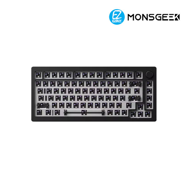 [해외직구] MONSGEEK M1 몬스긱 유선 기계식 키보드 다이얼 노브 커스텀 하우징 DIY 키보드 키트 83키
