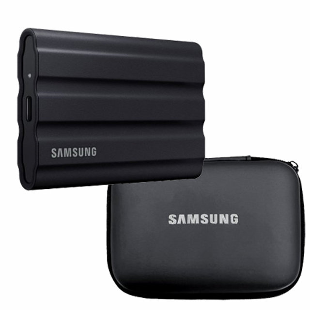 포터블 외장SSD T7 Shield 2TB 블랙 USB 3.2 Gen.2 MU-PE2T0S/WW (정품) 파우치 선택