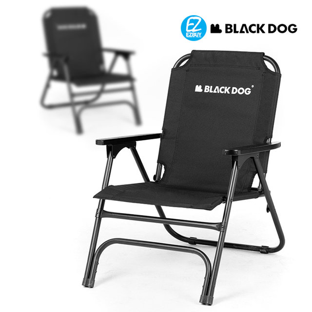 [해외직구] 블랙독 접이식 캠핑 싱글 체어 1.0 CBD2300JJ018 블랙 / 최대하중 120kg / 업그레이드형