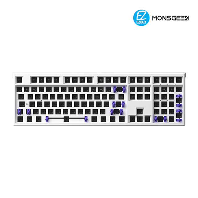 [해외직구] MONSGEEK MG108W 몬스긱 핫스왑 기계식 키보드 커스텀 하우징 DIY 108키