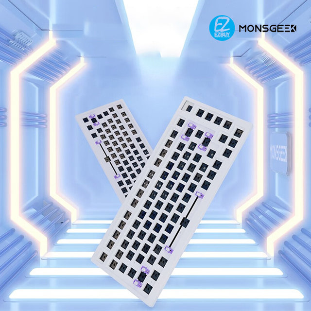 [해외직구] MONSGEEK MG108W 몬스긱 핫스왑 기계식 키보드 커스텀 하우징 DIY 108키