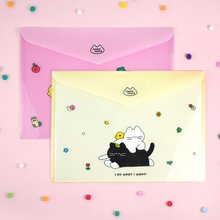 1500냥냥가로봉투파일(랜덤발송)[핑크풋]
