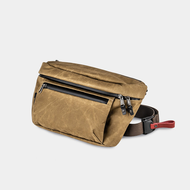 [키홀더 증정] [WOTANCRAFT] 우탄크래프트 가 Waist Pack Sling Pouch 3.5L Khaki brown