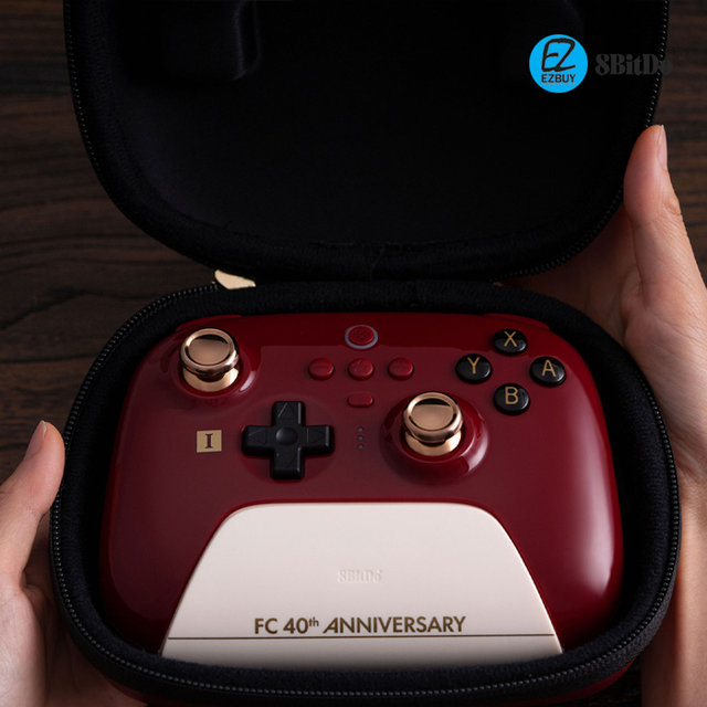 [해외직구] 8bitdo 얼티메이트 컨트롤러 FC 40주년 기념 특별판 게임패드 F40 NS버전