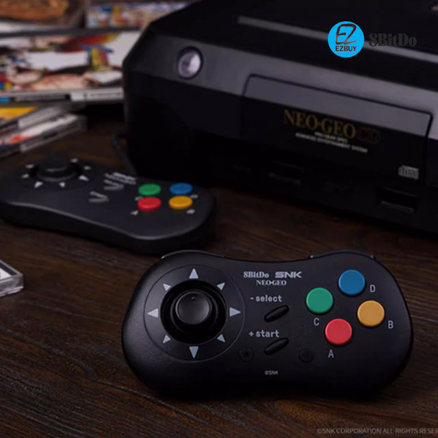 [해외직구] 8BitDo 네오지오 무선 컨트롤러 SNK 공식 라이센스 / SNK 콜라보 / 킹오파 컨트롤러 블랙