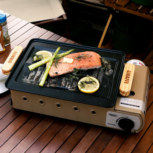 지라프 구이바다 부르스타 가스버너 캠핑용 탄컬러 M