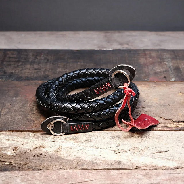 [Barton1972] 바톤 스트랩 휩 블랙 Leather Neck Strap Whip Pitch Black