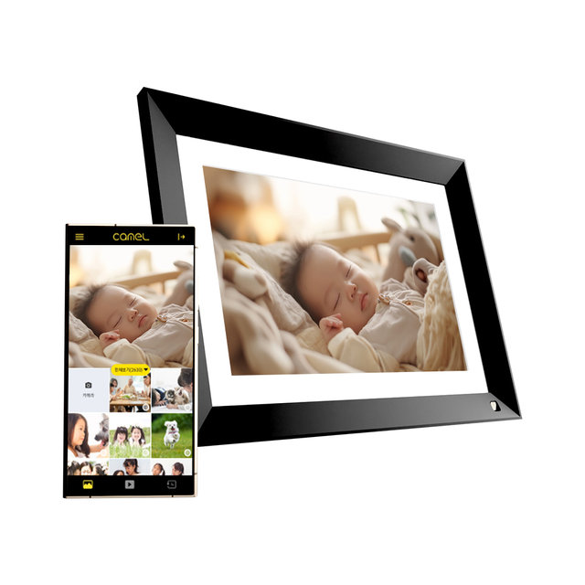 카멜 25cm CPF1010IPS 클라우드 디지털액자 터치 자동회전 음악재생