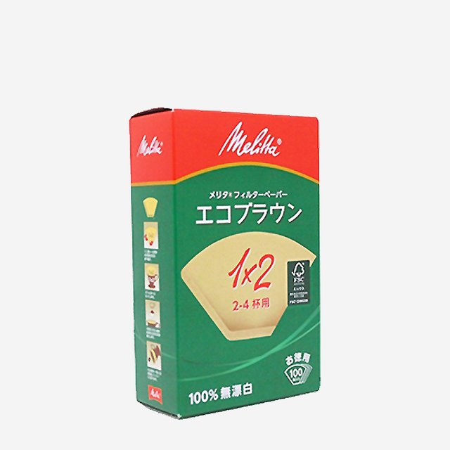 멜리타 에코 박스 필터 1x2 100매 브라운