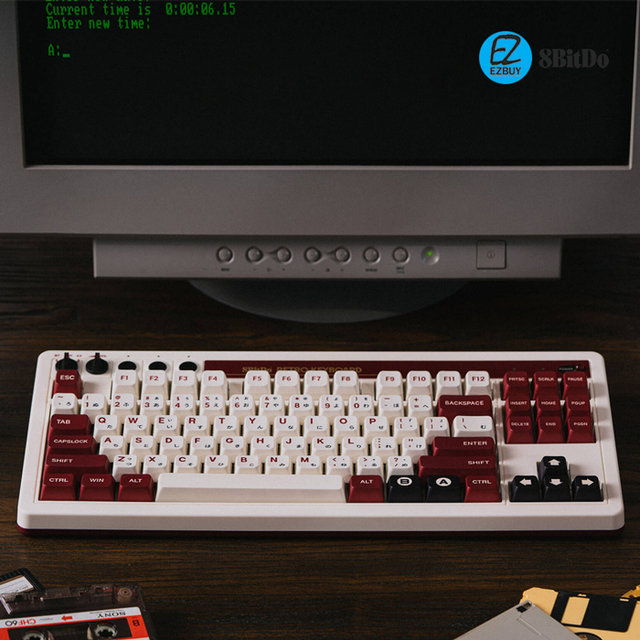 [해외직구] 8BITDO 레트로 기계식 키보드 유무선 핫스왑 87키