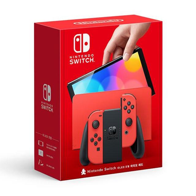 스위치 SWITCH 본체 OLED 마리오 레드