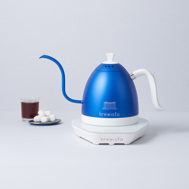 브뤼스타 아티산 전기드립포트 지중해블루 600ml