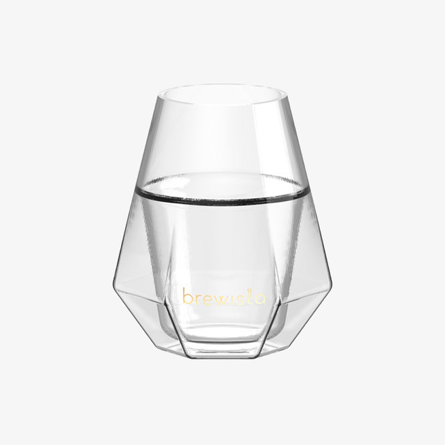 브뤼스타 X 더블월 글라스 아로마 & 테이스트 내열 유리컵 세트 120ml