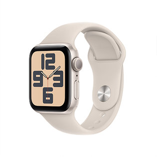 애플워치 SE 40mm, GPS (스타라이트 알루미늄, 스타라이트 스포츠밴드, M/L) - [MR9V3KH/A]