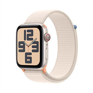 애플워치 SE 44mm, GPS + Cellular (스타라이트 알루미늄, 스타라이트 스포츠루프) - [MRH23KH/A]