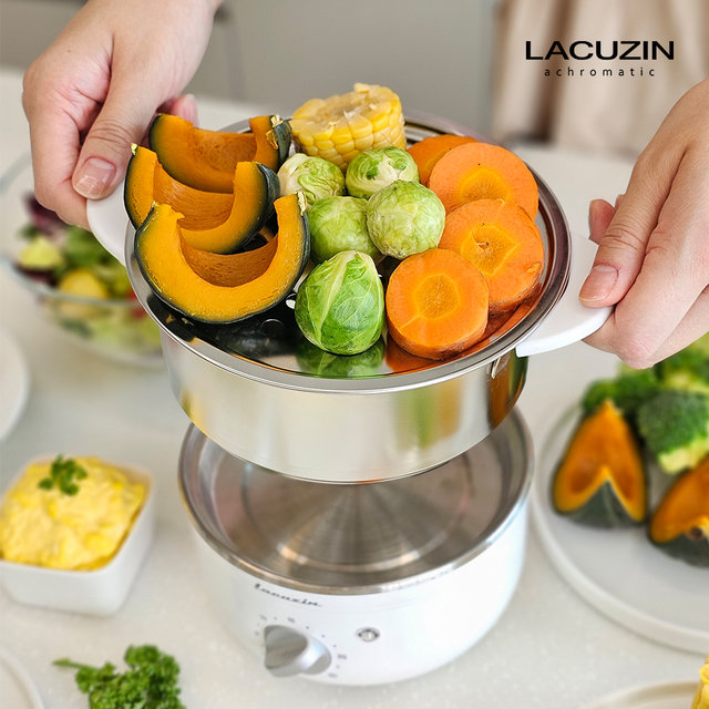[비밀코드] 라쿠진 올스텐 2단 계란찜기 미니찜기 에그쿠커 LCZ160