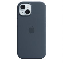 MacSafe형 아이폰15 실리콘케이스 스톰블루