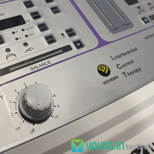 영인바이오텍 국내생산 2인용 저주파자극기 IN-2300 간섭파형 병원용 간섭파치료기