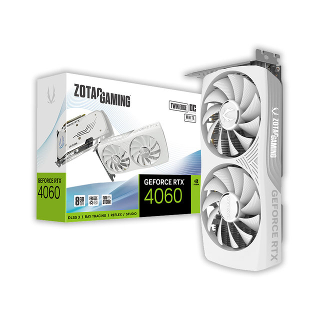 ZOTAC GAMING 지포스 RTX 4060 TWIN Edge OC D6 8GB White 그래픽카드