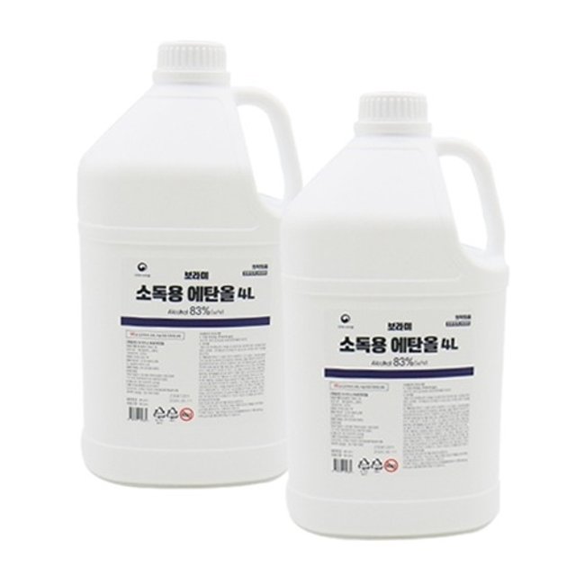 보라미 소독용 에탄올 83% (4L x 4통) 소독알콜