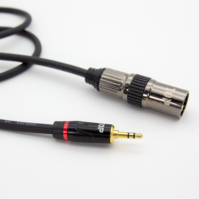 HDTOP 국산 제작 3.5 스테레오 TO XLR 수 케이블 3M HT-TP249