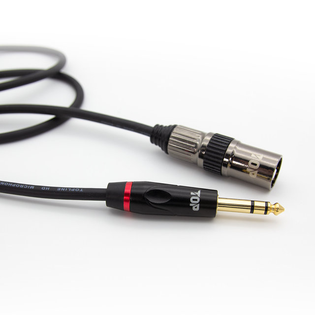 HDTOP 국산 제작 5.5 스테레오 TO XLR 수 케이블0.5M HT-TP345