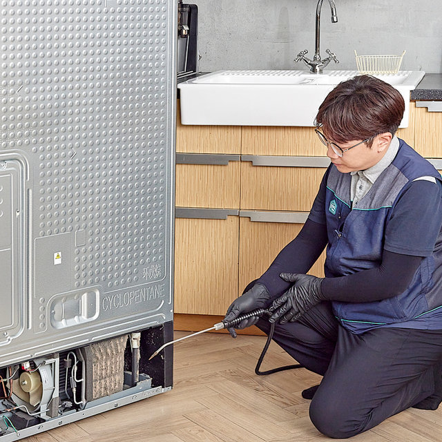 [가전수리보증] 일반냉장고 클리닝