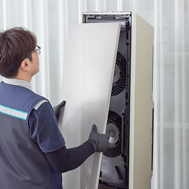 [가전수리보증] 천장형 에어컨(4WAY방식) 분해청소/클리닝