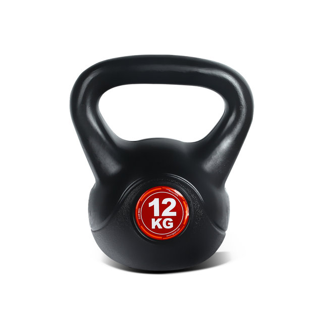 CP 블랙 케틀벨 12kg 핸드 그립 손잡이 홈트 크로스핏 덤벨