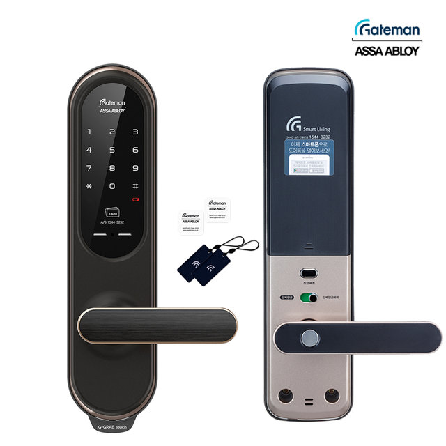 셀프설치 G-GRAB touch+ 후크 카드 번호키 디지털도어락 지그랩