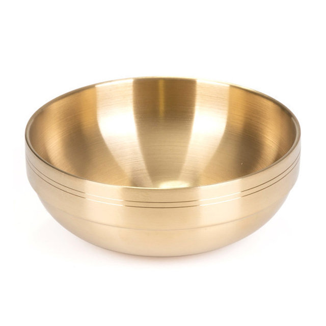 키친아트 이중 냉면그릇 면기 20cm+수저세트 티타늄 국수 라면 비빔밥그릇