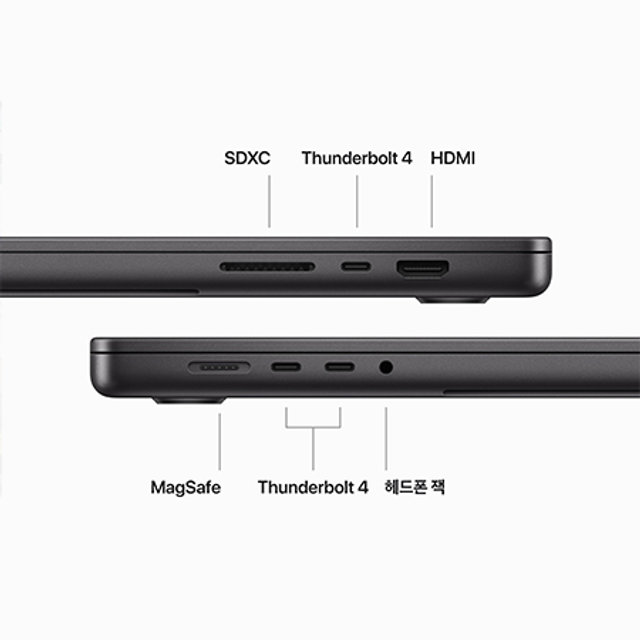 맥북프로 16 M3 Pro, 12코어 CPU, 18코어 GPU, 18GB RAM, 512GB SSD - 스페이스 블랙 [MRW13KH/A]