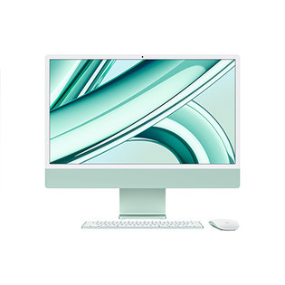 아이맥 24 M3, 8코어 CPU, 8코어 GPU, 256GB SSD - 그린 [MQRA3KH/A]