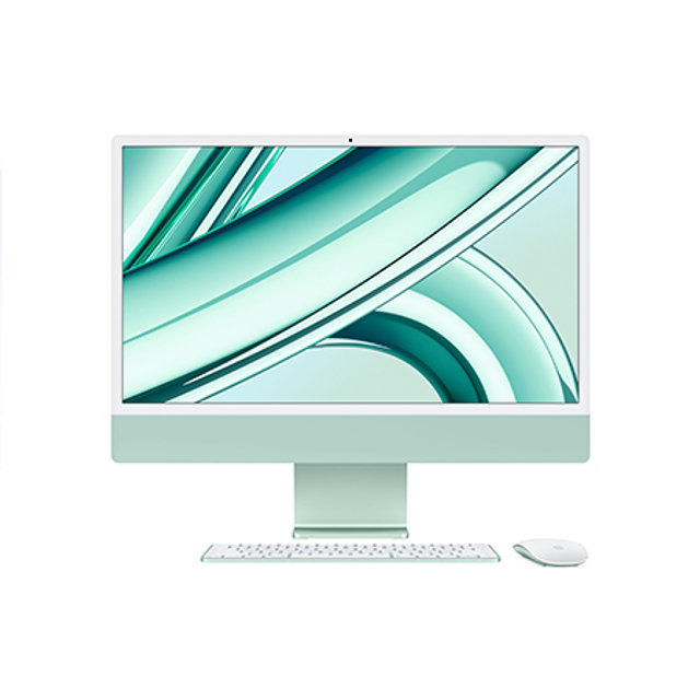 아이맥 24 M3, 8코어 CPU, 8코어 GPU, 256GB SSD - 그린 [MQRA3KH/A]