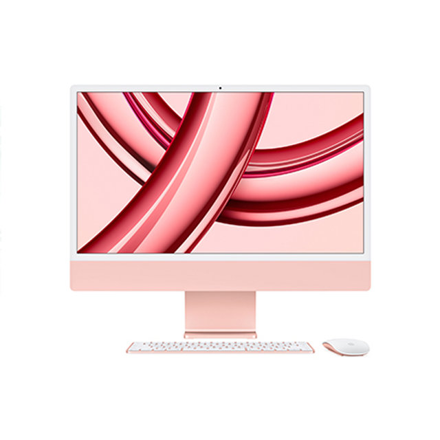 아이맥 24 M3, 8코어 CPU, 8코어 GPU, 256GB SSD - 핑크 [MQRD3KH/A]