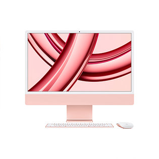 아이맥 24 M3, 8코어 CPU, 10코어 GPU, 8GB RAM, 256GB SSD - 핑크 [MQRT3KH/A]