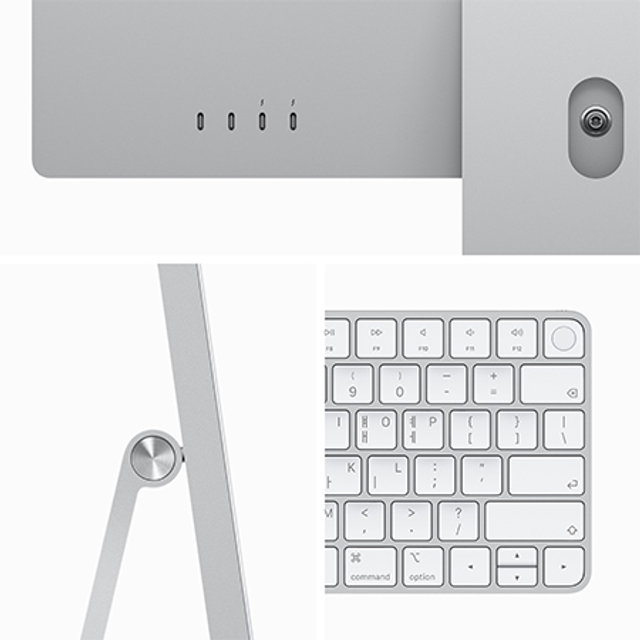 아이맥 24 M3, 8코어 CPU, 10코어 GPU, 8GB RAM, 256GB SSD - 실버 [MQRJ3KH/A]