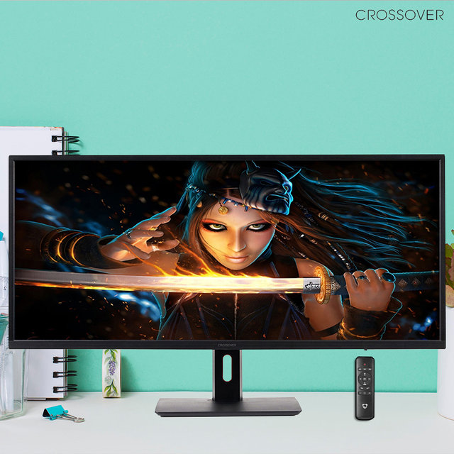 크로스오버 34UC75 86cm WQHD 100Hz HDR 와이드 게이밍 컴퓨터 모니터 무결점