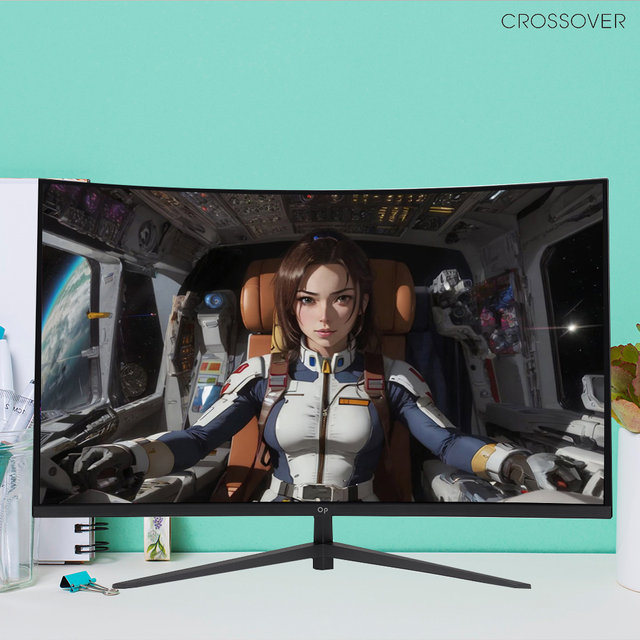 크로스오버 오버파워 32GP165C 81cm 165Hz 커브드 게이밍 컴퓨터 모니터 무결점