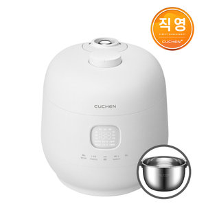 쿠첸 Brain 퓨어 화이트 풀스텐 듀얼프레셔 6인용 IH전기압력밥솥 CRH-TWS0610MW