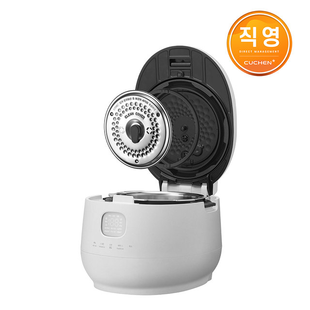 쿠첸 Brain 퓨어 화이트 풀스텐 듀얼프레셔 10인용 IH전기압력밥솥 CRH-TWS1010MW 