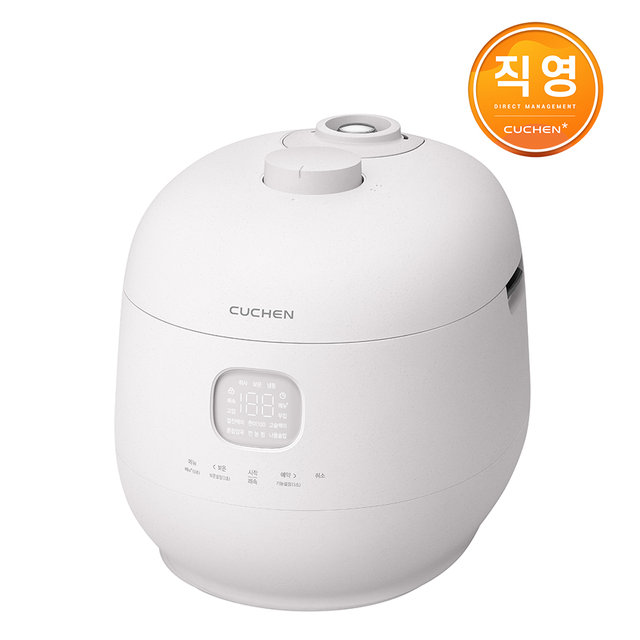 [고효율가전] 쿠첸 Brain 블라썸 화이트 풀스텐 듀얼프레셔 10인용 IH전기압력밥솥 CRH-TWS1010BW