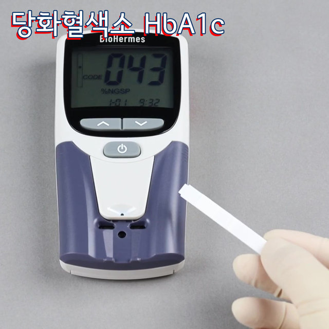 BioHermes 당화혈색소측정기 HbA1c 글리코헤모글로빈측정 A1cEZ(스트립 1박스 포함)_스트립추가