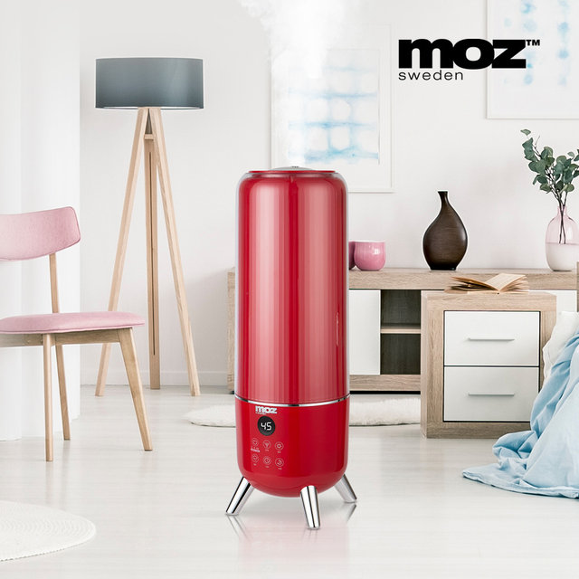 MOZ 모즈 6L 대용량 은나노 UV-LED 살균 리모컨 7단 습도 조절 가습기 DMH-720C 레드