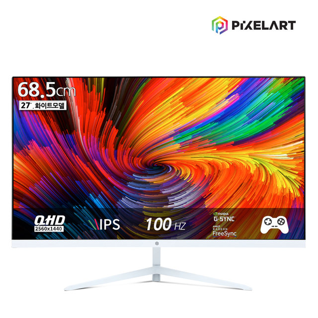 픽셀아트 PIXELART PAQ2710W 27형 100Hz QHD 화이트 모니터 일반