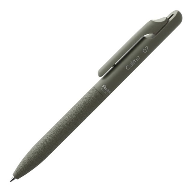 펜텔 카르므 볼펜 흑색 0.7 바디색상 카키 BXA107D-A